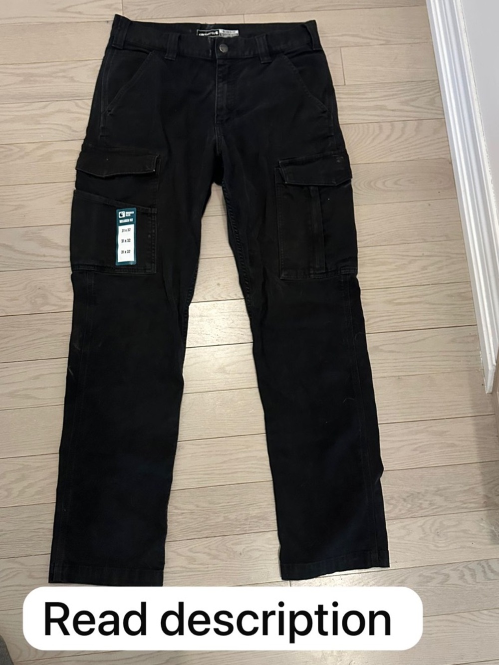 4/$20 Carhartt Black Men's Cargo Pants